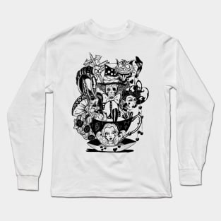 Wonderland Madness (Lines) Long Sleeve T-Shirt